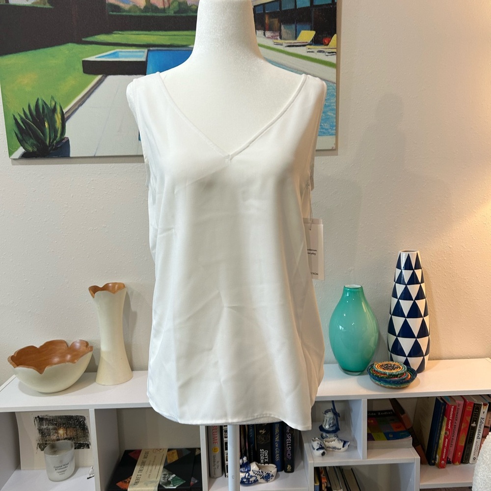Nordstrom Cream V-Neck Camisole